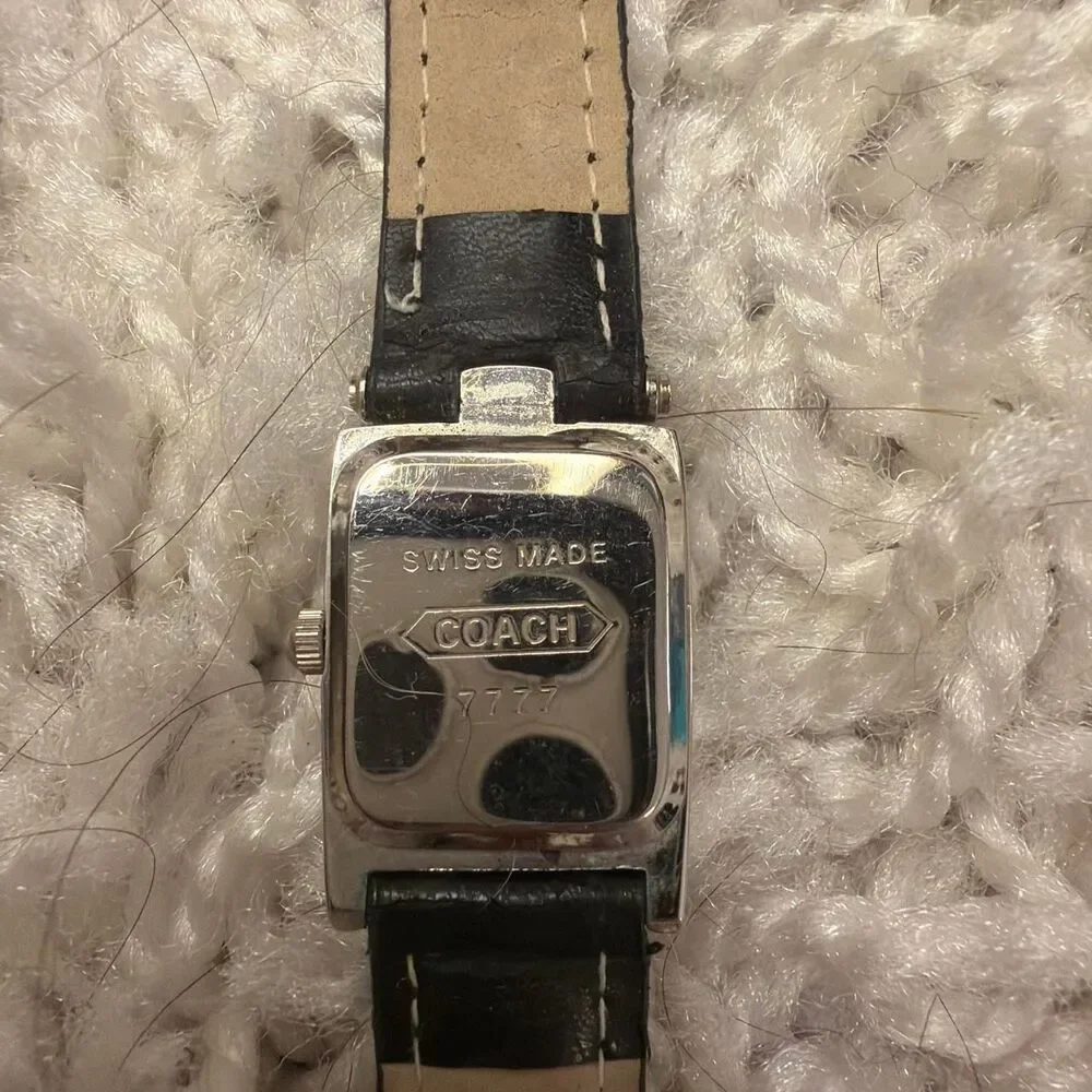 Coach Women's Silver and Black Watch